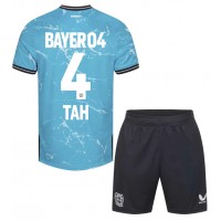 Bayer Leverkusen Jonathan Tah #4 3rd trikot Kinder 2023-24 Kurzarm (+ Kurze Hosen)